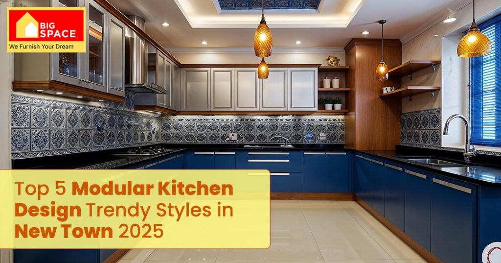 modular kitchen design in New Town